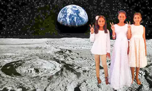 സാങ്കൽപിക ചന്ദ്രയാത്ര നടത്തി പഴവങ്ങാടി സ്കൂൾ കുട്ടികൾ