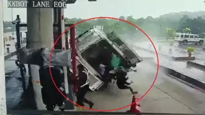 കർണാടകയിൽ നാല് പേർ മരിച്ച ആംബുലൻസ് അപകടത്തിന്റെ സി.സി.ടി.വി ദൃശ്യങ്ങൾ