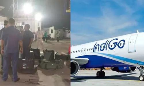 ഇൻഡിഗോ വിമാനത്തിൽ ബോംബ് ഭീഷണി: അടിയന്തരമായി ഇറക്കി