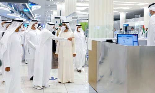 ശൈ​ഖ്​ മു​ഹ​മ്മ​ദ്​ ബി​ൻ റാ​ശി​ദ് ദു​ബൈ വി​മാ​ന​ത്താ​വ​ളം സ​ന്ദ​ർ​ശി​ച്ചു