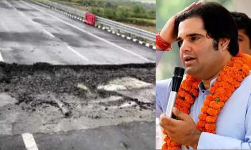 മോദി ഉദ്ഘാടനംചെയ്ത് അഞ്ചാംനാൾ തകർന്ന റോഡിനെതിരെ ബി.ജെ.പി എം.പി: അഞ്ച് ദിവസത്തെ മഴ പോലും താങ്ങാൻ കഴിയുന്നില്ലെങ്കിൽ എന്താണതിന്റെ ഗുണനിലവാരം?