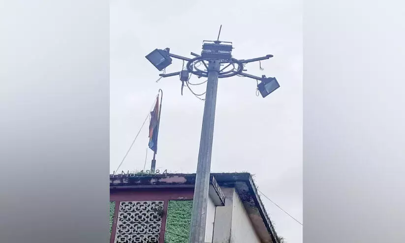 മുട്ടത്തെ ഹൈമാസ്റ്റ് ലൈറ്റ് കണ്ണടച്ചു