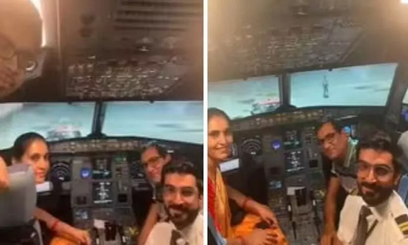 VIRAL VIDEO: Pilot flies parents home as a surprise