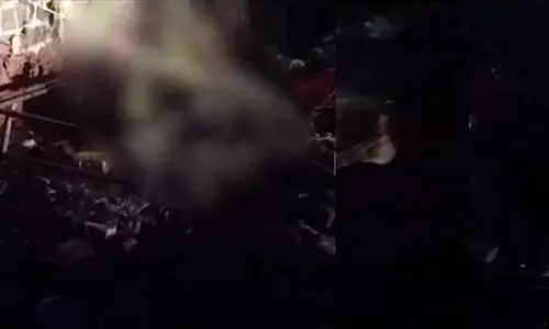 പാർക്കിങ് സ്ഥലത്ത് താമസിച്ചിരുന്നയാൾ ഷെഡിന് തീപിടിച്ച് മരിച്ചു