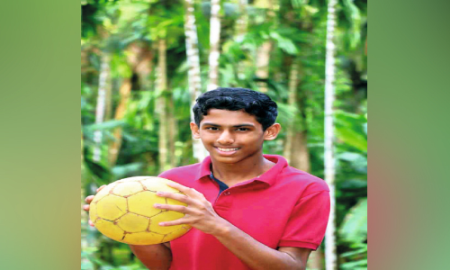 മു​ഹ​മ്മ​ദ് അ​ജ്ഹ​ദ് സെ​റി​ബ്ര​ൽ പാ​ൾ​സി ഫു​ട്‌​ബാ​ൾ ടീ​മി​ന്റെ വ​ല കാ​ക്കും