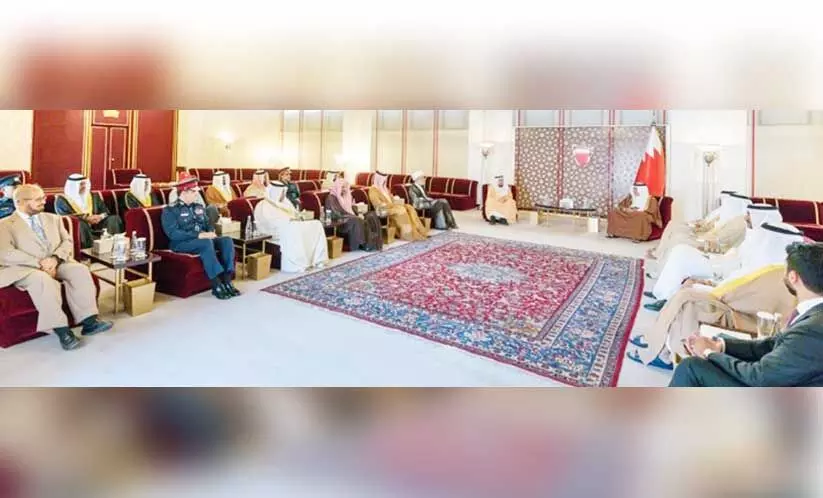 ബഹ്റൈൻ ഹജ്ജ് മിഷൻ സംഘത്തെ കിരീടാവകാശി സ്വീകരിച്ചു ബഹ്റൈൻ ഹജ്ജ് മിഷൻ സംഘത്തെ കിരീടാവകാശി സ്വീകരിച്ചു