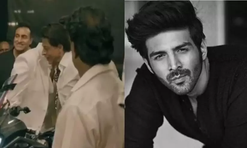 Kartik Aaryan Opens Up About   His And Shah Rukh Khans whispering Viral Video