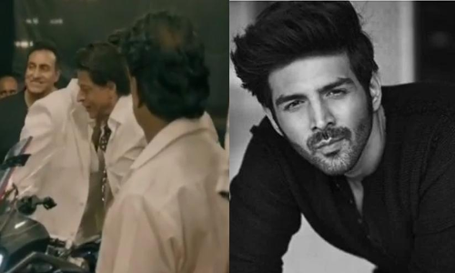Kartik Aaryan Opens Up About   His And Shah Rukh Khans whispering Viral Video