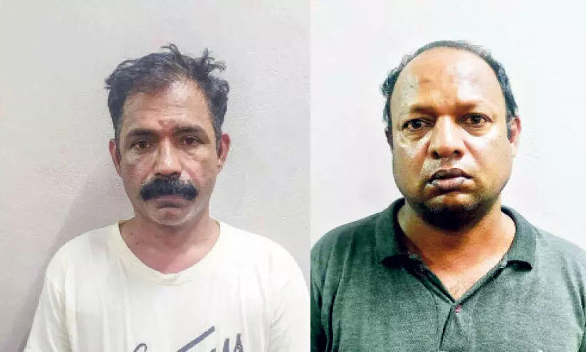 ബൈക്കിൽ കറങ്ങി മാല പിടിച്ചുപറി; രണ്ടുപേർ അറസ്റ്റിൽ