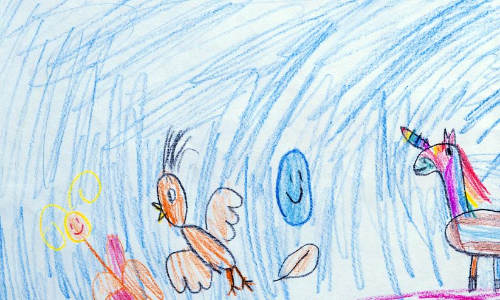 പേരക്കുട്ടി വരച്ച പതാക