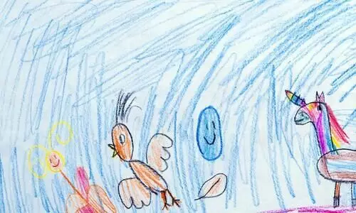 പേരക്കുട്ടി വരച്ച പതാക പേരക്കുട്ടി വരച്ച പതാക