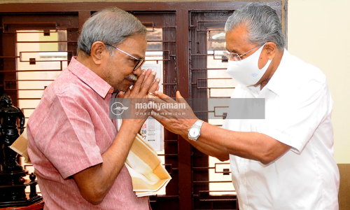 mt vasudevan nair, pinarayi vijayan