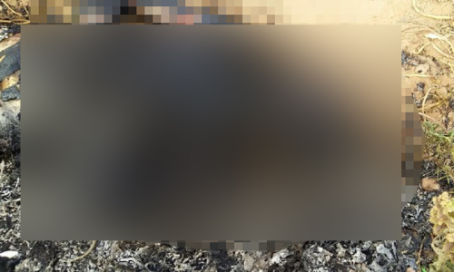 മൃതദേഹം കത്തിക്കരിഞ്ഞ നിലയിൽ​; ഇടതു കൈയിൽ ബാൻഡേജ്, ബാഗിൽ ആശുപത്രി ശീട്ട്​