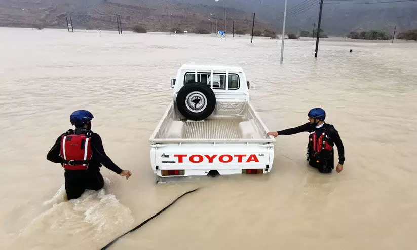 മ​ദ്​​ഹ​യി​ൽ ല​ഭി​ച്ച​ത്​ 320 മി.​മീ മ​ഴ