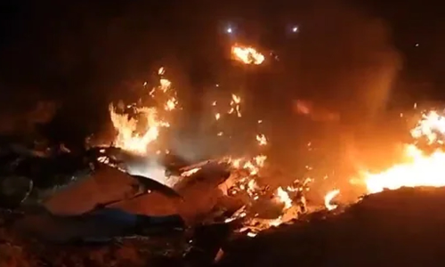 MiG 21 aircraft crash