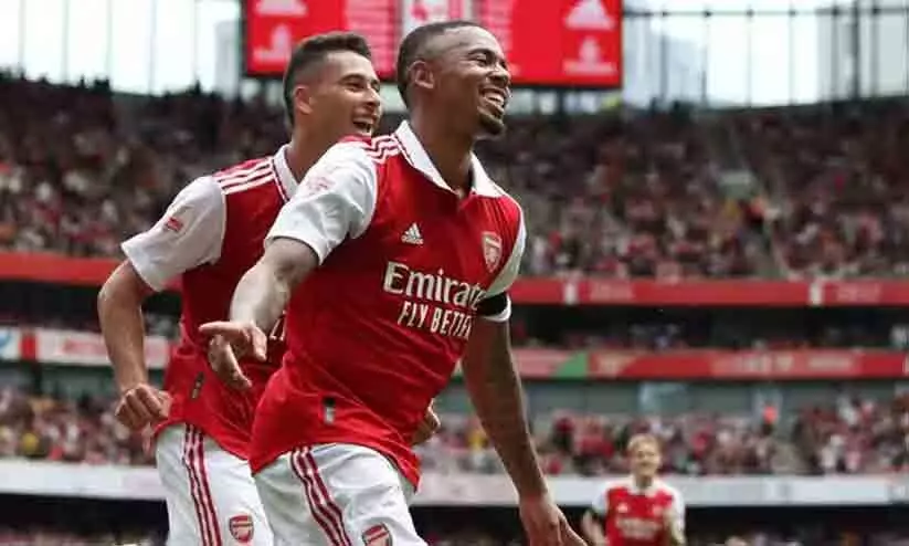 ജീസസിന് ഹാട്രിക്; സെവ്വിയയുടെ വല നിറച്ച് ഗണ്ണേഴ്സിന് എമിറേറ്റ്സ് കപ്പ് ജീസസിന് ഹാട്രിക്; സെവ്വിയയുടെ വല നിറച്ച് ഗണ്ണേഴ്സിന് എമിറേറ്റ്സ് കപ്പ്