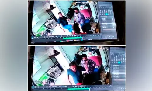 കാറിലെത്തിയ സംഘം കടയുടമയെയും ജീവനക്കാരനെയും മർദിച്ചു