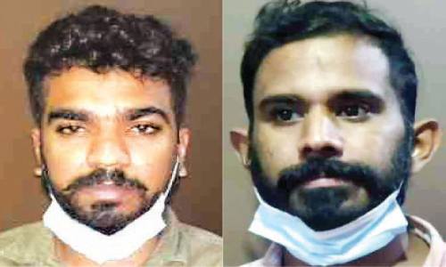 വീട്ടമ്മയുടെ മാല പൊട്ടിച്ച കേസ്: രണ്ടുപേർ പിടിയിൽ