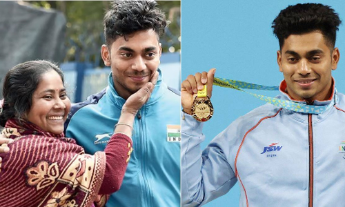 ചെറുപ്പത്തിലേ പിതാവിനെ നഷ്ടമായി; അചിന്ത എന്ന തയ്യൽക്കാരൻ പയ്യൻ ഇന്ത്യക്കായി സ്വർണമുയർത്തിയ കഥ