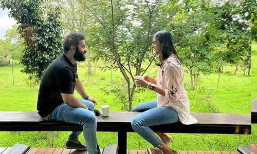 RRR Fame Jr NTR shares a beautiful  Holiday picture with wife Lakshmi Pranathi