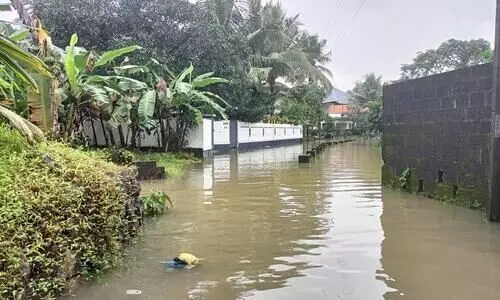 മൂവാറ്റുപുഴയാർ നിറഞ്ഞൊഴുകുന്നു; താഴ്ന്ന പ്രദേശങ്ങൾ വെള്ളത്തിനടിയിലായി മൂവാറ്റുപുഴയാർ നിറഞ്ഞൊഴുകുന്നു; താഴ്ന്ന പ്രദേശങ്ങൾ വെള്ളത്തിനടിയിലായി