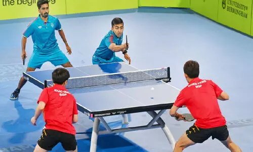 ടേബിൾ ടെന്നിസിൽ ഇന്ത്യ-സിംഗപ്പൂർ ഫൈനൽ മത്സരം