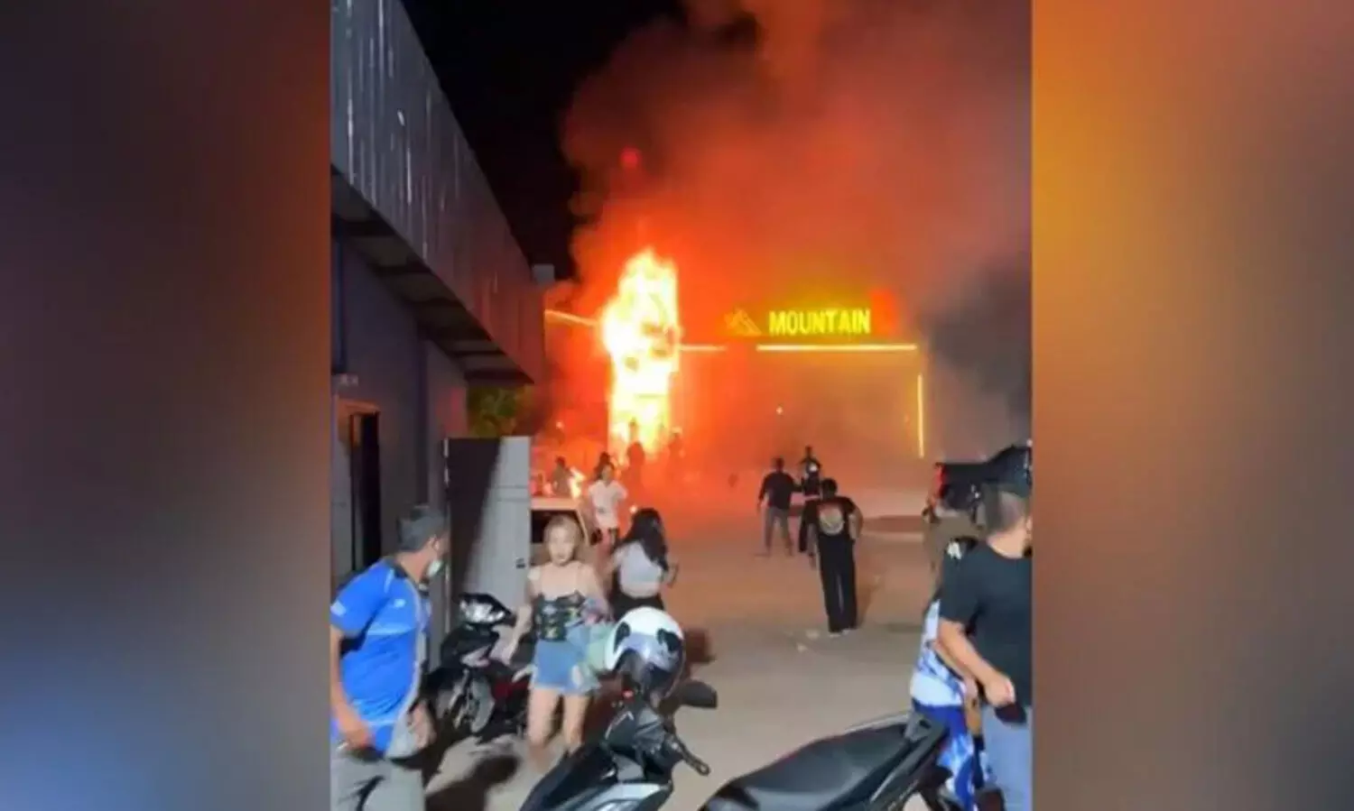 fire at Mountain B nightclub