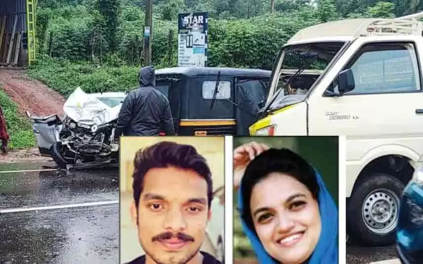 കാറും മിനിലോറിയും കൂട്ടിയിടിച്ച് അപകടം ; രണ്ടുപേർ മരിച്ചു കാറും മിനിലോറിയും കൂട്ടിയിടിച്ച് അപകടം ; രണ്ടുപേർ മരിച്ചു