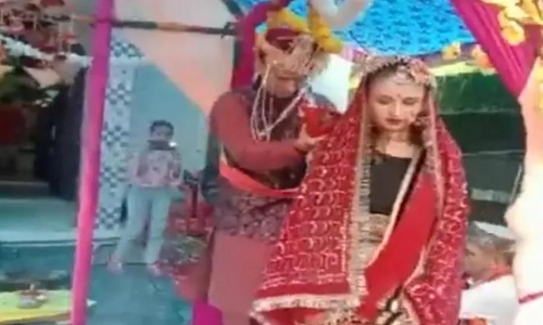 Russian national Sergei Novikov got married to his Ukrainian girlfriend Elona Bramoka