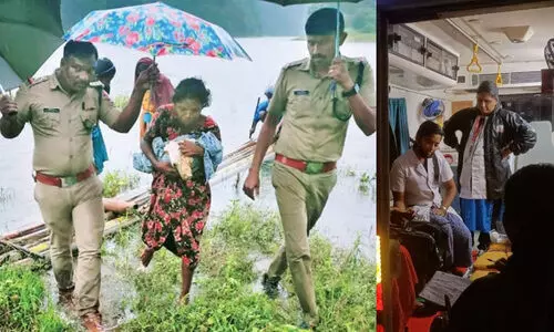 മഴയിൽ കാട്ടിൽ ഒറ്റപ്പെട്ട മൂന്ന് ഗർഭിണികളെ രക്ഷിച്ചു; അഭിനന്ദനവുമായി ആരോഗ്യ മന്ത്രി