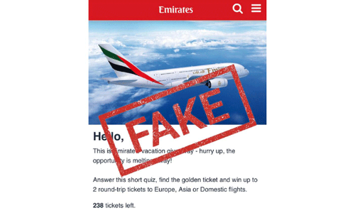 സൗജന്യ വിദേശയാത്ര; ഓഫർ തട്ടിപ്പെന്ന് എമിറേറ്റ്സ്