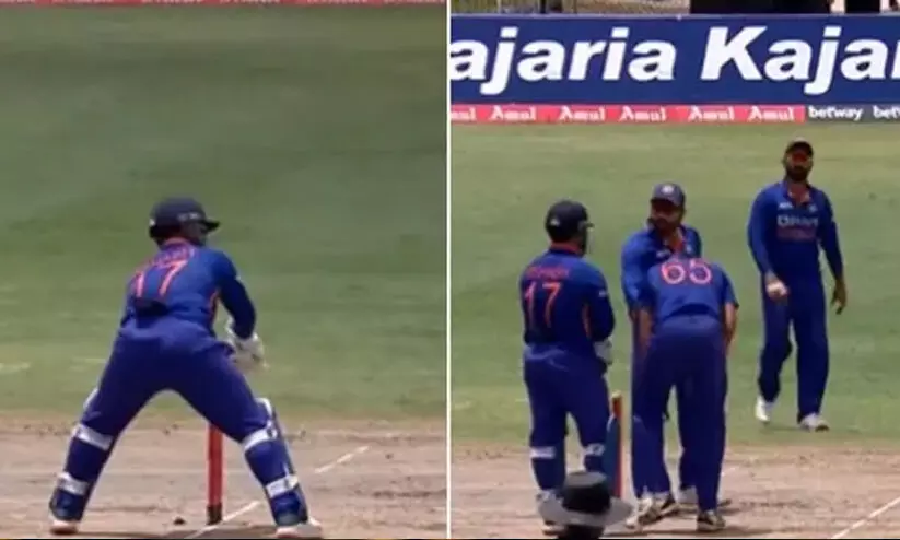 വിൻഡീസ് താരത്തെ റണ്ണൗട്ടാക്കി, പന്തിനോട് രോഷാകുലനായി രോഹിത് ശർമ! വിൻഡീസ് താരത്തെ റണ്ണൗട്ടാക്കി, പന്തിനോട് രോഷാകുലനായി രോഹിത് ശർമ!