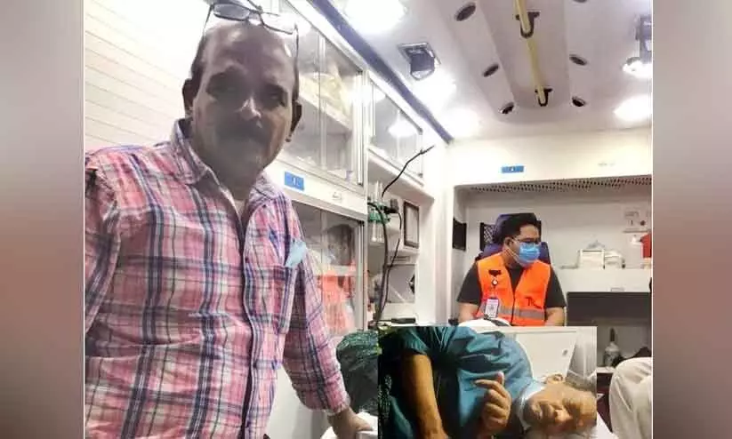 പക്ഷാഘാതം ബാധിച്ച ആലപ്പുഴ സ്വദേശിയെ നാട്ടിലെത്തിച്ചു