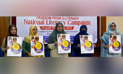 ഒരു വർഷത്തെ ദേശീയ സാക്ഷരത യജ്ഞവുമായി​ ട്വീറ്റ്​