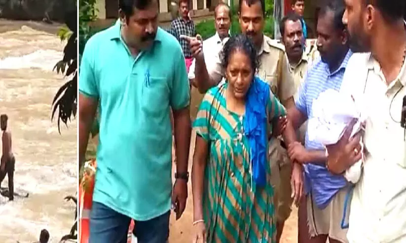 കുളത്തൂപ്പുഴയാറില് ഒഴുക്കില്പെട്ട വയോധികയെ രക്ഷപ്പെടുത്തി കുളത്തൂപ്പുഴയാറില് ഒഴുക്കില്പെട്ട വയോധികയെ രക്ഷപ്പെടുത്തി