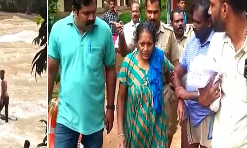 കുളത്തൂപ്പുഴയാറില്‍ ഒഴുക്കില്‍പെട്ട വയോധികയെ രക്ഷപ്പെടുത്തി