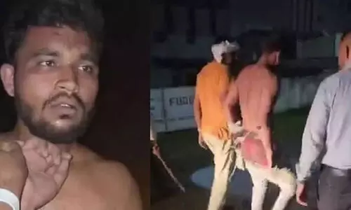 മോഷണം ആരോപിച്ച് ദലിത് യുവാവിന് ആൾക്കൂട്ട മർദനം; മുസ്‍ലിമാണോയെന്ന് പരിശോധിക്കാൻ വസ്ത്രമഴിച്ചു