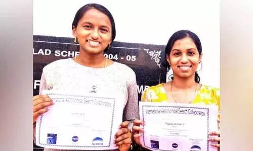 ശ്രുതിയും വിജയലക്ഷ്മിയും കണ്ടെത്തി രണ്ട് ഛിന്നഗ്രഹങ്ങളെ