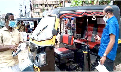 യാത്രക്കാരായെത്തി മോട്ടോർ വാഹന വകുപ്പ് ഉദ്യോഗസ്ഥരുടെ പരിശോധന; പിഴ ഈടാക്കി