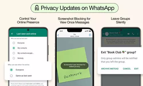 ഓൺലൈൻ സ്റ്റാറ്റസ് മറക്കാനാകും, ഗ്രൂപ്പുകളിൽനിന്ന് ആരും അറിയാതെ പുറത്തുപോകാം; പുതിയ സ്വകാര്യത ഫീച്ചറുകൾ പ്രഖ്യാപിച്ച് വാട്സ് ആപ്പ്