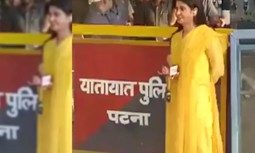 അഞ്ജന മോദി മൂർദാബാദ്; ബിഹാറിൽ മാധ്യമപ്രവർത്തകക്ക് നേ​രെ ആർ.ജെ.ഡി പ്രവർത്തകരുടെ പ്രതിഷേധം