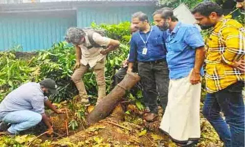 തളിപ്പറമ്പിൽ കണ്ടെത്തിയ പീരങ്കി കോഴിക്കോട് മ്യൂസിയത്തിലേക്ക് മാറ്റി