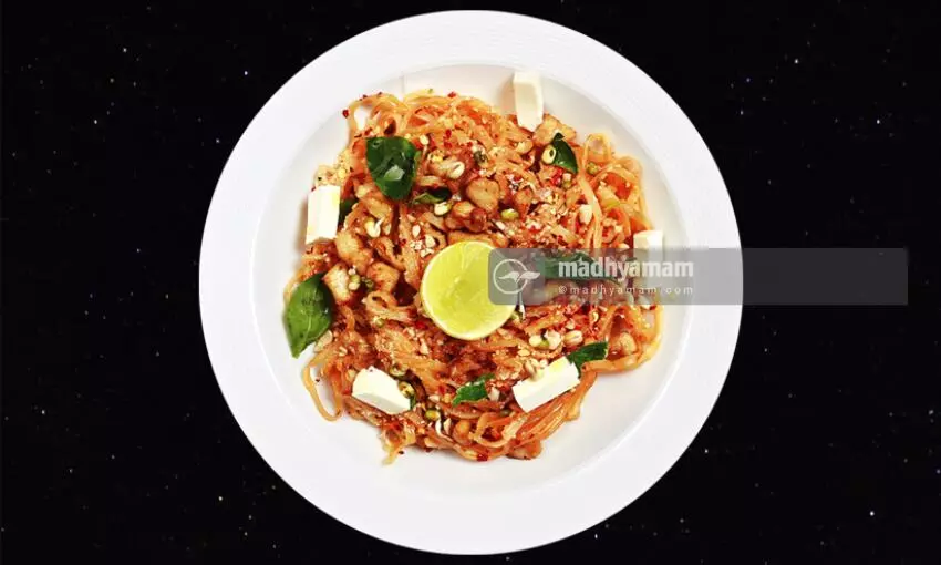 Pad Thai Kai or Thai Chicken Rice Noodles