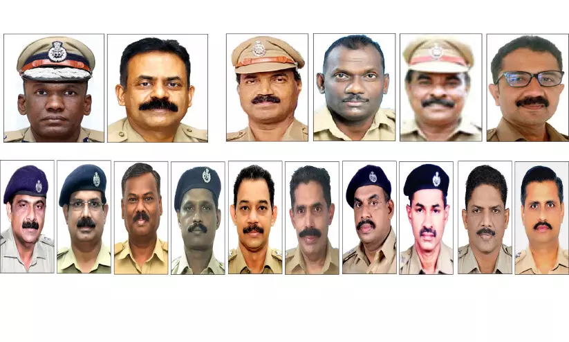 സ്വാതന്ത്ര്യദിനത്തോടനുബന്ധിച്ചുള്ള രാഷ്ട്രപതിയുടെ പുരസ്കാരത്തിന് അർഹരായത് 20 പേർ സ്വാതന്ത്ര്യദിനത്തോടനുബന്ധിച്ചുള്ള രാഷ്ട്രപതിയുടെ പുരസ്കാരത്തിന് അർഹരായത് 20 പേർ