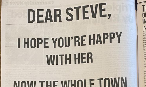 തേപ്പുകാരനെ ന്യൂസ് പേപ്പറിൽ തേച്ചൊട്ടിച്ച് ജെന്നി; കണ്ണുതള്ളി വായനക്കാർ