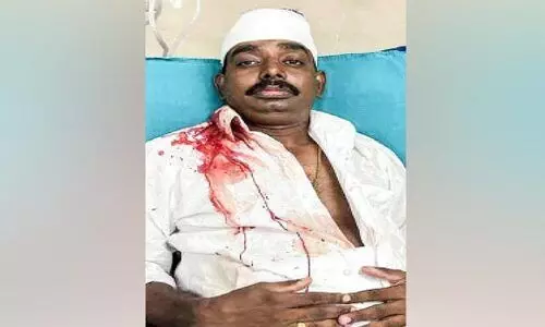 നവ സങ്കൽപ് പദയാത്രക്കെത്തിയ കോൺഗ്രസ് നേതാവിനു ക്രൂരമർദനം