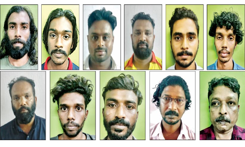 പരപ്പനങ്ങാടിയിൽ മയക്കുമരുന്ന് വേട്ട; 12 പേർ പിടിയിൽ