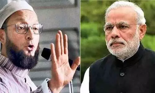 Narendra Modi and Asaduddin Owaisi