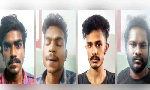 വീട്ടിലേക്ക് പെട്രോൾ ബോംബെറിഞ്ഞ സംഭവത്തിൽ നാലുപേർ അറസ്റ്റിൽ