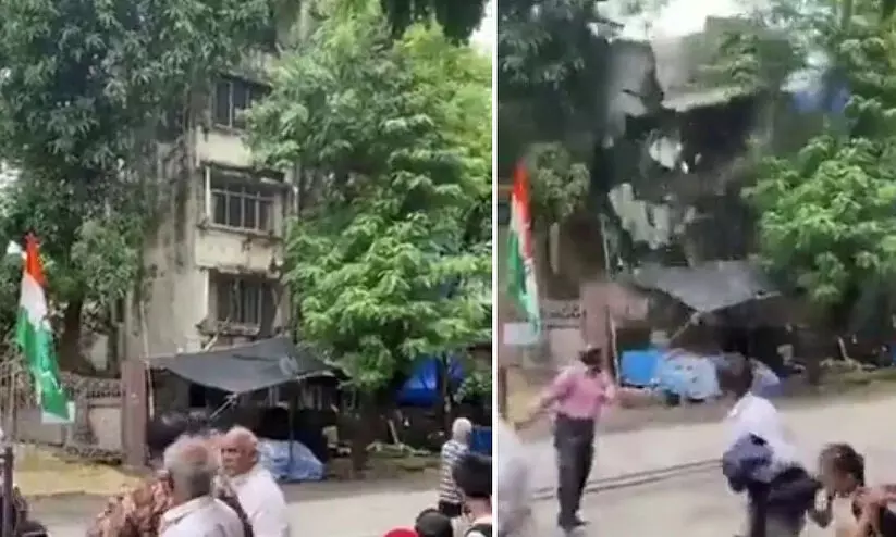 building collapse in Mumbais Borivali building collapse in Mumbais Borivali